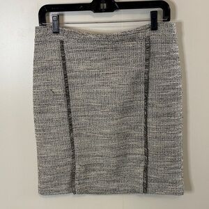Banana Republic Textured Gray Pencil Skirt